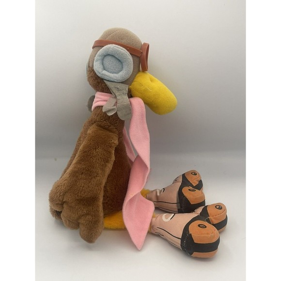 Vintage 1983 Wallace Berrie Shoe Aviator/Pilot Bird Roller Skate plush 8935  15” - Picture 4 of 12